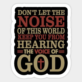 The Voice of God Sticker